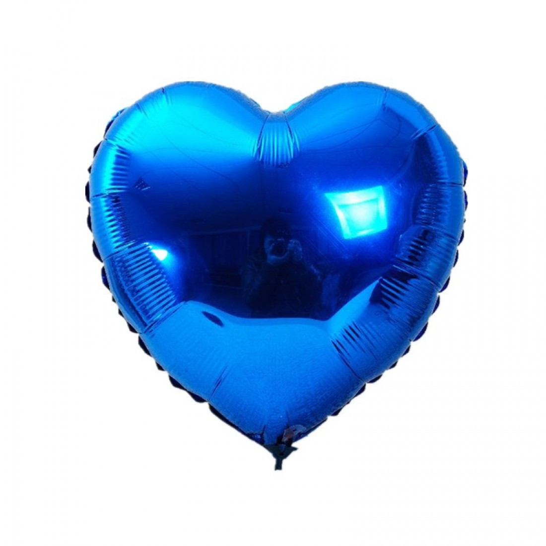 Фольгированное сердце синее